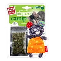 贵为（GiGwi）猫玩具猫草老鼠仿真玩具进口猫草可替换可水洗宠物玩具陪伴