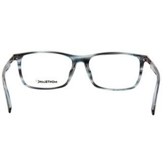 MontBlanc 万宝龙 男女款蓝色镜框枪蓝色镜腿光学眼镜架眼镜框 MB 0021OA 004 56MM
