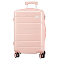 MILADA 米拉达 双杆飞机轮拉杆箱旅行箱登机箱 D9608 淡山茱萸粉 20英寸