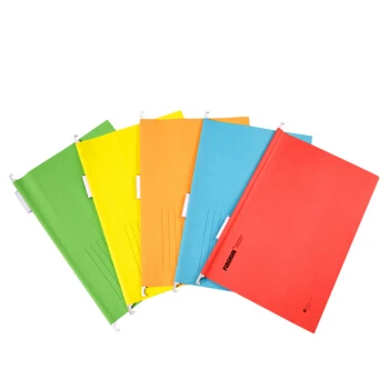 Fudek 富得快 a4吊挂式纸质挂捞夹分类收纳袋 绿色 25个装