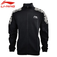 李宁LI-NING 瑜伽健身运动户外跑步开衫外套卫衣AWDN898-1 M码 黑色 女款