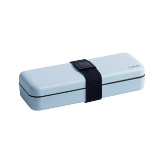 柯良惠子 旅行针线盒套装 长假出国居家便携缝补工具盒 双层分隔收纳针线盒  浅蓝色