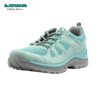 LOWA 德国 户外越野跑步透气运动鞋 INNOX EVO Q3 L进口女款低帮 L320700 海蓝色/银色 37