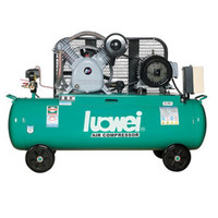 罗威 两级风冷移动式空压机 空气压缩机 气泵排气量0.4m /min 380V 4.0KW 125L V-0.40/12.5 1台