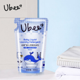 幼蓓（Ubee）婴儿衣物清洗剂 宝宝专用洗衣液 组合装补充装（1L+3*800ml）