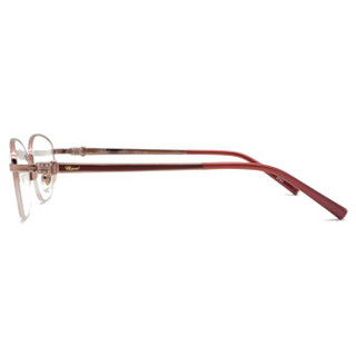CHOPARD萧邦眼镜女商务时尚半框钛眼镜架配镜远近视光学镜架VCHD73J OF84粉色53mm