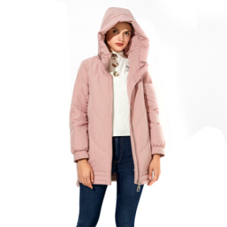 【yalu/雅鹿女士羽绒服】雅鹿(yaloo)中长款宽松羽绒服女 zd-9825