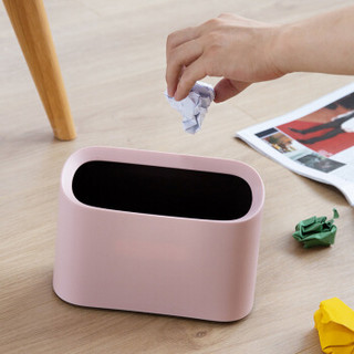 卡质 KAZHI 厨房小工具 迷你清洁垃圾桶（21*15*9cm） 北欧创意桌面垃圾桶 客厅宿舍办公室垃圾篓 三色可选