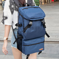 轻骑者 旅行包男双肩包女大容量背包休闲手提行李包多功能旅游包户外运动登山包 8051宝蓝色大号
