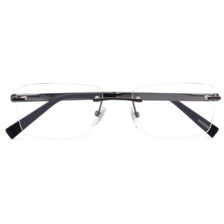CHOPARD萧邦眼镜男商务时尚无框木+钛眼镜架配镜远近视光学镜架VCHD62 0568黑色56mm
