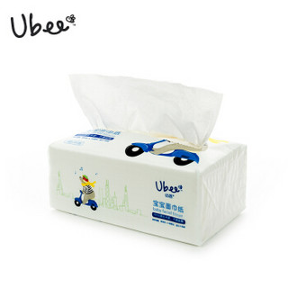 幼蓓（Ubee）宝宝面巾纸软抽纸 加厚4层 100抽*3包/提