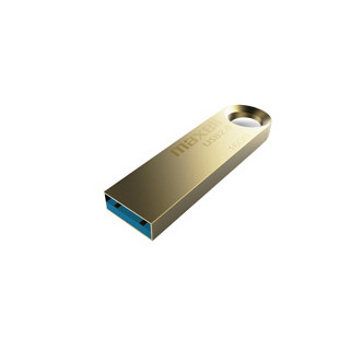 麦克赛尔（Maxell）16GB 金属U盘 USB2.0 睿速系列 车载U盘 时尚金色 防水防摔防尘 商务系列 多用车载优盘