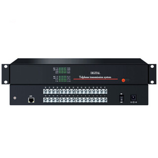 中科光电 ZK-24P1E 数字电话光端机 PCM语音光端机 电话光纤收发器 光电转换器 24路电话+1路网络 FC接口一对