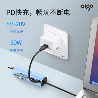 aigo扩展坞Type-C通用苹果MacBook电脑华为P30pro手机HDMI线转换器SD/TF卡接口PD充电拓展坞H201CT（珊瑚橙）
