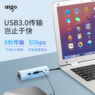 aigo扩展坞Type-C通用苹果MacBook电脑华为P30pro手机HDMI线转换器SD/TF卡接口PD充电拓展坞H201CT（珊瑚橙）