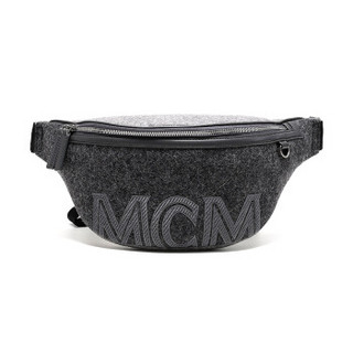 MCM MUZ9AFI42EP001 魅影灰LOGO图案中号腰包