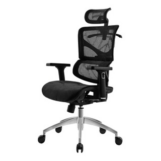 欧宝美老板椅经理椅办公电脑椅人体工学椅休闲转椅黑色