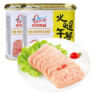GULONG 古龍 古龙食品 火腿午餐肉 肉罐头 火锅泡面早餐搭档340g