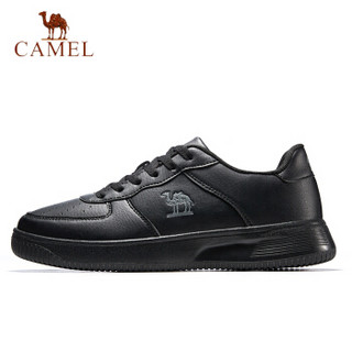 骆驼(CAMEL) 板鞋男士学生时尚潮流透气低帮运动休闲鞋 A932627085 黑色 45
