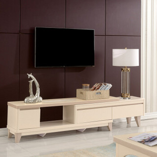 A家家具 电视柜 现代简约储物电视柜 客厅钢化玻璃可伸缩电视柜 A款电视柜 AC1406