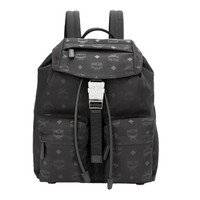 MCM 男士黑色帆布双肩包 MUK7ADT17BK001