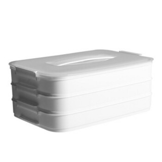 全适 饺子盒冰箱保鲜收纳盒饺子冷冻盒饺子盒 三层大容量家用速冻水饺盒馄饨包子盒冰箱鸡蛋冷藏保鲜收纳盒