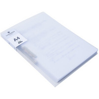 正彩(ZNCI) 递乐 学生资料册商务档案资料夹彩色文件夹试卷夹单夹 办公用品 1133  白色