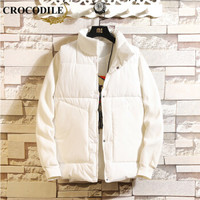 鳄鱼恤（CROCODILE）马甲 男士2019秋冬时尚潮流韩版休闲百搭连帽马甲 A076-MJ12 白色 L