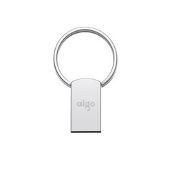 爱国者（aigo）64GB USB2.0 U盘 U269 银色 金属U盘