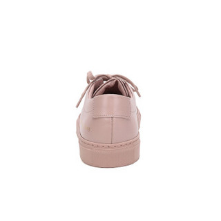 COMMON PROJECTS 男士灰粉色皮革系带板鞋运动鞋 1528 3615 43码