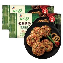 bibigo  必品阁  甜椒鱿鱼海鲜鱼饼 240g*2