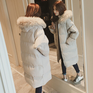 堡晟 2019冬季新款女装新品棉衣女韩版中长款外套面包服棉袄冬 WLPZJBK01B 黑色 XL
