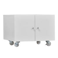 中伟矮柜打印机柜办公柜a4文件柜铁皮柜档案柜资料柜复印机底柜打印纸储存柜450*600*600白色款