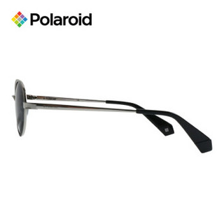 Polaroid 宝丽来 中性款银色镜框银色镜腿灰色镜片眼镜偏光太阳镜 PLD 6066/S 79DM9 51MM