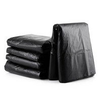 泰唐 黑色垃圾袋手提一次性加厚酒店家用垃圾袋45*45cm 1件60扎一扎50个 5件装