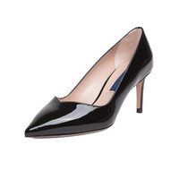 STUART WEITZMAN 斯图尔特·韦茨曼 SW 女士ANNY70系列黑色漆皮高跟鞋 ANNY 70 BLACK PATENT 36