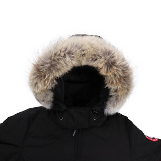 CANADA GOOSE 加拿大鹅 女士黑色涤纶连帽常规款羽绒服 3804L 61 XS码/36