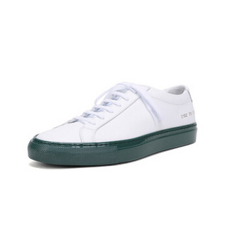 COMMON PROJECTS 男士白色绿色皮革系带板鞋运动鞋 2162 0590 43码
