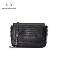 ARMANI EXCHANGE 阿玛尼奢侈品19秋冬新款女士单肩背包 942269-CC714-19F BLACK-00020 U