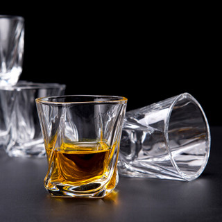 JIEYAJIE 洁雅杰 玻璃杯家用啤酒杯(150ml)烈酒杯套装威士忌玻璃水杯套装 6只装
