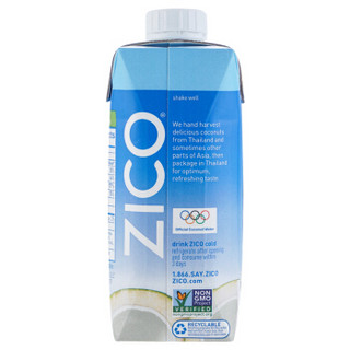 泰国进口 Zico 100%椰子水 330ml*8/礼盒 NFC果汁饮料 可口可乐旗下品牌