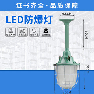 鸣固防爆灯LED仓库厂照明灯罩BCD250W隔爆型防爆灯罩外壳消防验收灯具   防爆灯250型工程款