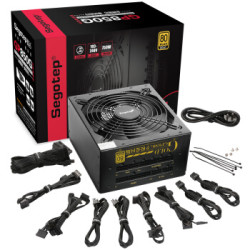 鑫谷（Segotep）额定750W GP850G全模爱国版电源（金牌认证全模组/双CPU供电/宽幅/背线/台式电脑机箱电源）