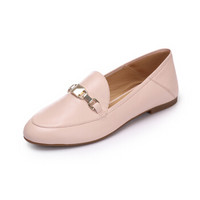 MICHAEL KORS 迈克·科尔斯 MK女鞋 CHARLTON系列 女士裸粉色皮革平底皮鞋 40S9CHFP1L SOFT PINK 6M