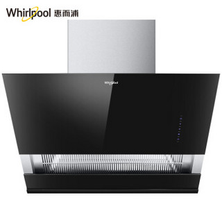 惠而浦（Whirlpool）家用厨房抽油烟机欧式触摸控制大吸力黑色抽油烟机 WHS987N13C