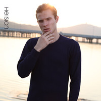 海之宁 保暖内衣男士加厚加绒套装冬季德绒发热打底棉毛衫秋衣秋裤7002 藏青 XL