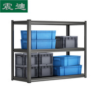 震迪 钢制置物架 三层1000*400*800 工厂库房货架展示架车间工具整理架可定制 KJ867物品层架