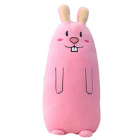 ZAK! 毛绒玩具 创意可爱长条软体陪睡抱枕孕妇夹腿枕 男朋友靠垫 粉色大牙兔75cm