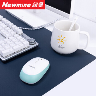 纽曼 Newmine 鼠标垫超大号苹果办公室桌垫笔记本电脑垫键盘垫书桌写字台桌面垫 80x40cm 双面黄色+蓝色