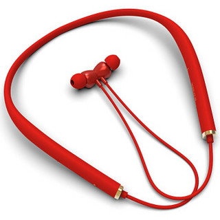 一米（ameter）Z6 蓝牙耳机颈挂脖式无线运动跑步双耳入耳塞式通话音乐适用苹果安卓通用 红色